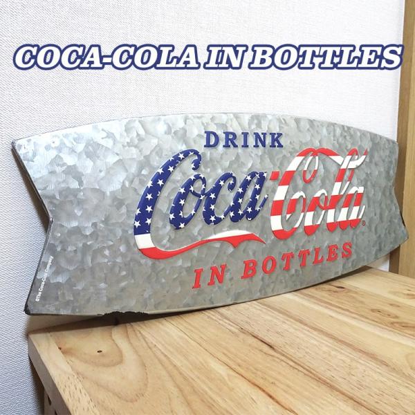 ブリキ看板 アメリカン コカコーラ ビンテージ ガルバナイズドメタルサイン 正規品 COCA-COL...