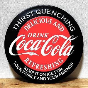 ブリキ看板 コカコーラ COCA-COLA Thirst Quenching エンボスメタルサイン アメリカン 雑貨 ロゴ おしゃれ ヴィンテージ