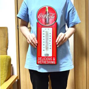 ブリキ看板 コカコーラ 温度計 エンボスメタル...の詳細画像3