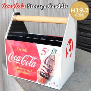 小物入れ ストレージキャディー コカコーラ リモコンラック アメリカン 雑貨 Coca Cola ロゴ かわいい グッズ 収納 リビング キッチン