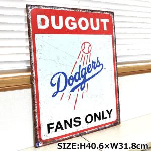ドジャース ブリキ看板 ロゴ おしゃれ DOG...の詳細画像1