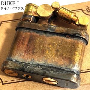 オイルライター レトロ デューク1 ワイルドブラス DUKE1 おしゃれ かっこいい アンティーク 無地 フリント メンズ ブランド ギフト