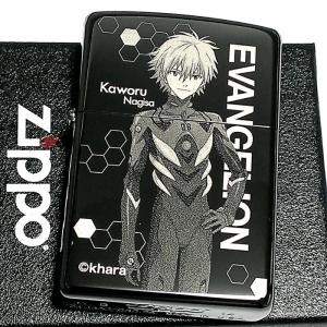 ZIPPO エヴァンゲリオン 渚カヲル ジッポ ライター 限定 シリアル入り ブラックチタンコート ...