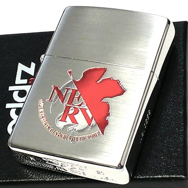 ZIPPO エヴァンゲリオン ネルフマーク ライター リバイバル版 NERV シルバー＆レッド ジッ...