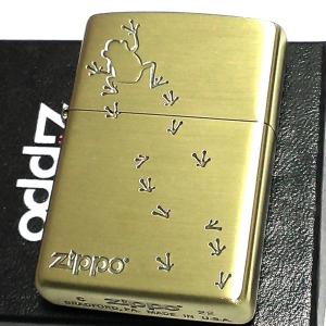 ZIPPO 蛙 ジッポ ライター 御守り ブラス お守り カエル 縁起物 メンズ エッチング彫刻 かわいい 古美仕上げ プレゼント ギフト