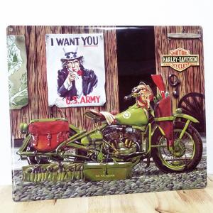 Harley Davidson（ハーレー・ダビッドソン） ブリキ看板 ガレージ