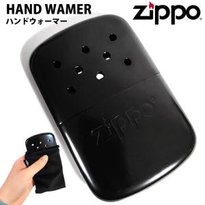 ZIPPO ハンドウォーマー カイロ ブラック オイル充填式 最大12時間 エコ ジッポー 黒 かっ...