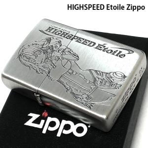 ZIPPO ライター ハイスピード エトワール ジッポ HIGHSPEED-toile シルバー 輪堂 凛 両面加工 アニメ キャラクター｜hayamipro