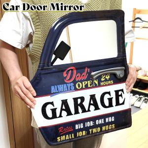 アメリカン レトロ ミラー 壁掛け ルート66 木製 アンティーク