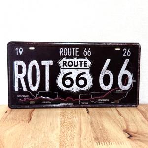 ブリキ看板 ルート66 アンティーク ROUTE 66 Sign Map ビンテージ ROUTE66 ガレージ プレート 壁飾り アメリカン雑貨｜Zippoタバコケース喫煙具のハヤミ