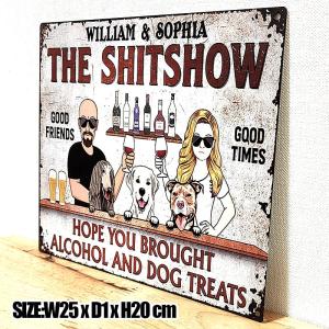 ブリキ看板 おしゃれ THE SHITSHOW...の詳細画像2