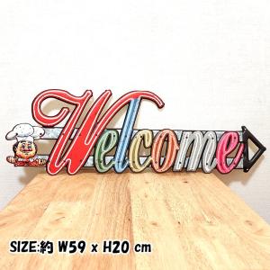 アメリカン ブリキ看板 welcome arr...の詳細画像1