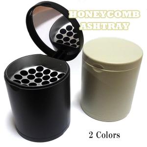 卓上灰皿 ハニカム 筒型 灰皿 タバコ 喫煙具 瞬間消火