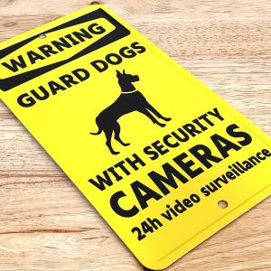 メッセージプレート WARNING 看板 番犬...の詳細画像3