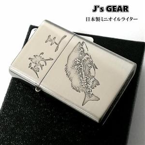 ミニオイルライター J's GEAR 日本製 クロダイ 磯王 アンティークニッケル 真鍮製 小さい コンパクト おしゃれ ライター ペンギンライター社 ギフト｜hayamipro