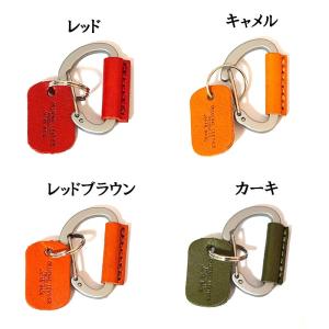 栃木レザー カラビナ 日本製 本革 キーリング...の詳細画像1