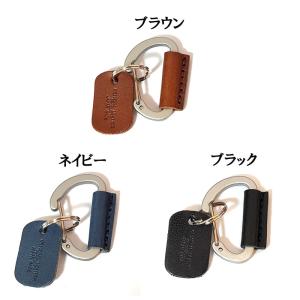 栃木レザー カラビナ 日本製 本革 キーリング...の詳細画像2