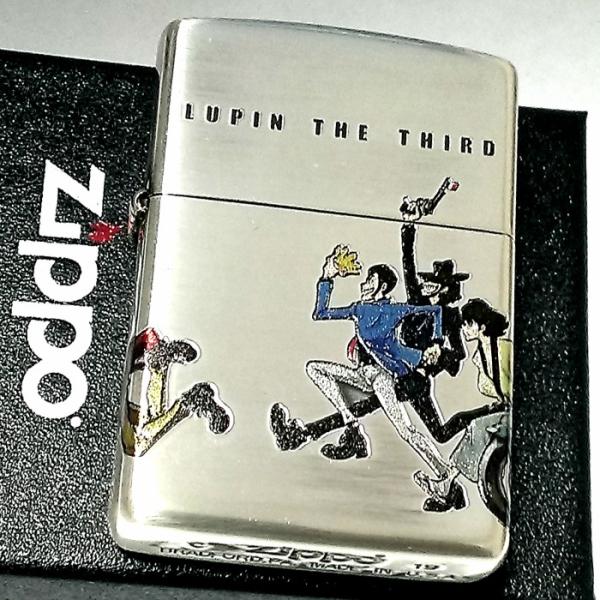 ZIPPO ルパン三世 ４サイドチェイス 4面連続加工 シルバーイブシ アニメ オールキャスト 父の...