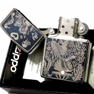 ZIPPO アーマー ジッポ シルバー&ブルー...の詳細画像3