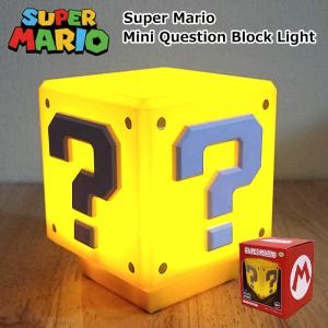 ブロックライト スーパーマリオ ？ ハテナブロック LED サウンド付き 照明 任天堂 クエスチョン ゲーム アメリカン 正規ライセンス品