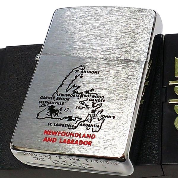 ZIPPO ライター 1993年製 カナダ製 廃盤 レア オンタリオ製 ニューファンドランド島 ジッ...