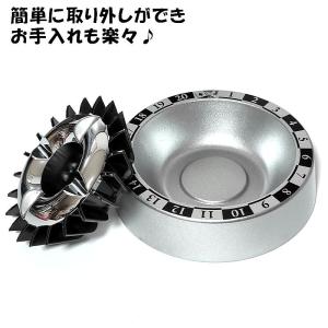 灰皿 火が消える ルーレット シルバー 卓上灰...の詳細画像1