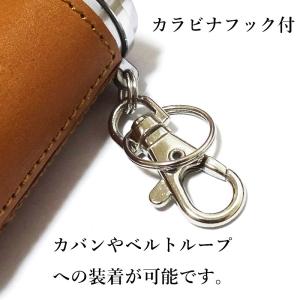 携帯灰皿 オロビアンコ 本革 レザー巻き キャ...の詳細画像3