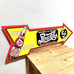ブリキ看板 ペプシ エンボスメタルサイン PE...の詳細画像3