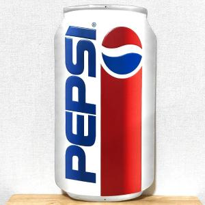 激レア　PEPSIドリンク ブリキ缶 レトロ PEPSI（ペプシ） ブリキ看板 コーラ ボトル エンボスメタルサイン