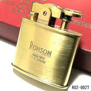 Ronson アンティークライター 茶色と銀色のストライプ Ronson アンティークライター 茶色と銀色のストライプ