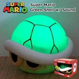 スーパーマリオ LED マリオカート グリーン シェル ライト サウンド付き 緑こうら 照明 任天堂 ゲーム アメリカン 正規ライセンス品