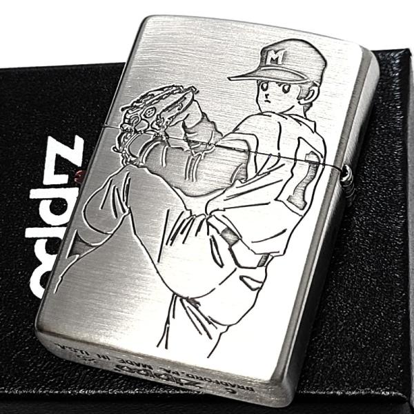 ZIPPO 漫画 タッチ あだち充 画業55周年記念 ジッポ ライター 両面加工 彫刻 キャラクター...