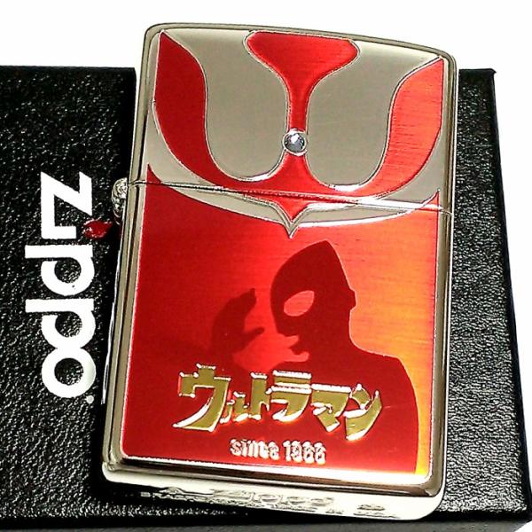ZIPPO ライター ウルトラマン ジッポ レッド＆シルバー 裏面バルタン星人 かっこいい おしゃれ...
