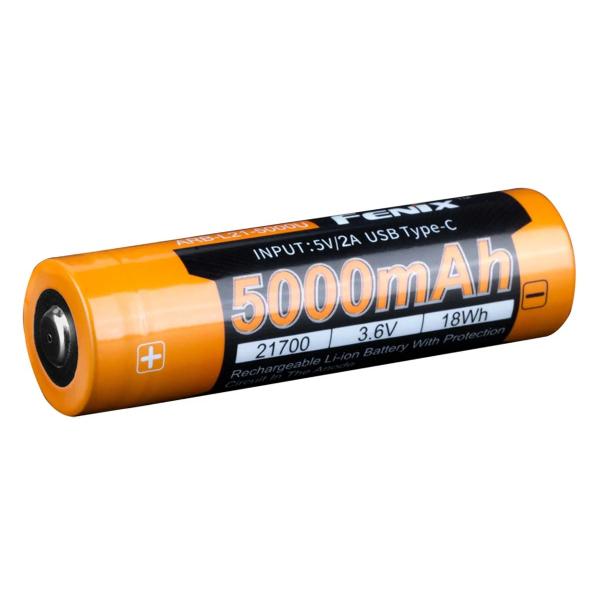 FENIX ARB-L21-5000U USB-C充電ポート付き 5000mAh 21700バッテリ...