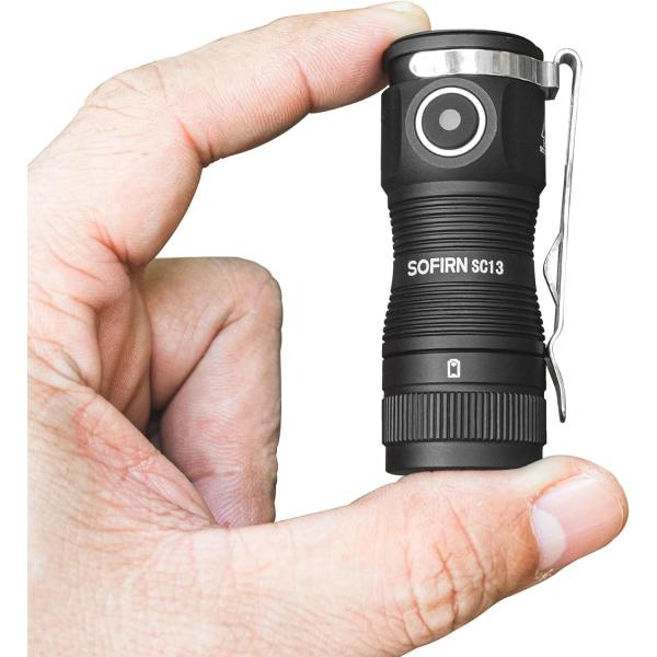 Sofirn SC13 ミニライト EDC 最大1300ルーメン USB-C充電式 IPX8防水 懐...