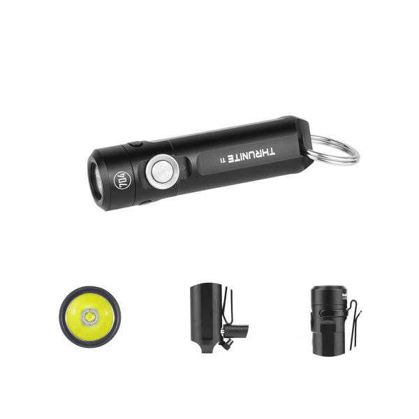 ThruNite Ti キーチェーンライト 704タクティカル 650ルーメン USB-C 充電式 ...