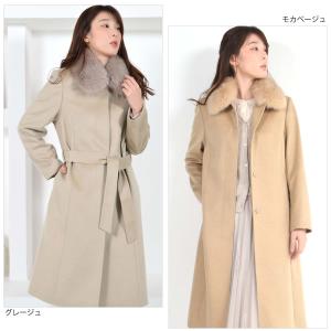 カシミヤコート カシミヤ100%コートフォック...の詳細画像5