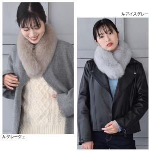 ファー マフラー SAGA クリップ付 フォッ...の詳細画像5
