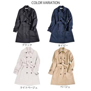 トレンチコート レディース 蓄熱 ライナー付 ...の詳細画像2
