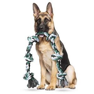 Ycozy 犬用おもちゃ ロープ 6ノット 中型犬 大型犬 犬噛むおもちゃ 歯磨き玩具 ストレス解消 106cm