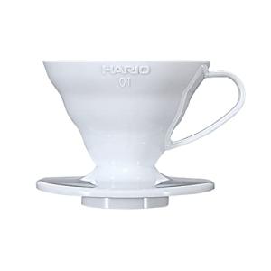 HARIO (ハリオ) V60 01 透過 コーヒードリッパー ホワイト コーヒードリップ 1~4杯用 VDR-01W
