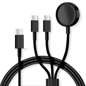 アップルウォッチ Apple Watch / 3in1 / USB-Cケーブル(1.2m) 磁気充電ケーブル / 急速充電 / Type-C電源 / Type-C 2口 / Apple Watch 充電