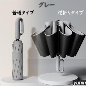折りたたみ傘 逆さ傘 自動開閉 晴雨兼用カラビ...の詳細画像3