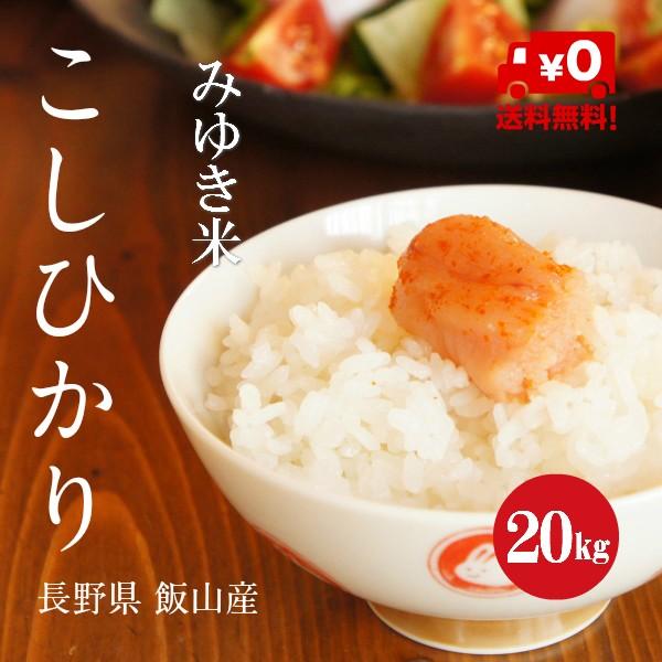令和５年産 長野県産 こしひかり 幻の米 みゆき米 １等米 白米 ２０kg