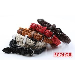 特別プライズ 在庫ある限り ベルト レディース 編み込みシンプル マルチカラー