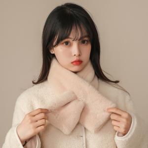 ファー マフラー レディース 冬 人気 リバー...の詳細画像3