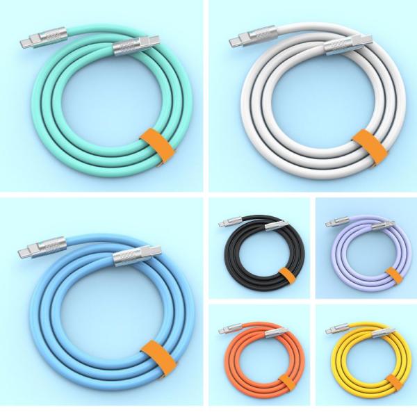 充電ケーブル Type-C to Type-C ケーブル 2m 最大60W 3A 高速充電 シリコン...
