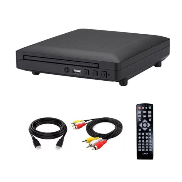 DVD プレーヤー1080Pサポート 小型DVDプレーヤー DVD/CD再生専用 モデル HDMI端...