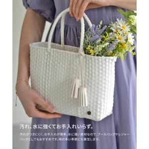 メルカドバッグ かごバッグ トートバッグ レデ...の詳細画像4