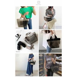 クリアバッグ 透明 トート おしゃれ トートバ...の詳細画像2